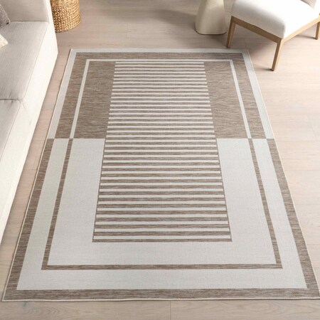Nuloom Caoimhe Geometric Indoor/Outdoor Area Rug 6ft 7in x 9ft GRNP04A-6709